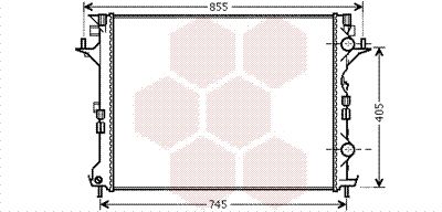 VAN WEZEL radiatorius, variklio aušinimas 43002421